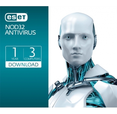 ESET NOD32 Antivirus 2015 Svensk, 3 PC, 1 Års Licens